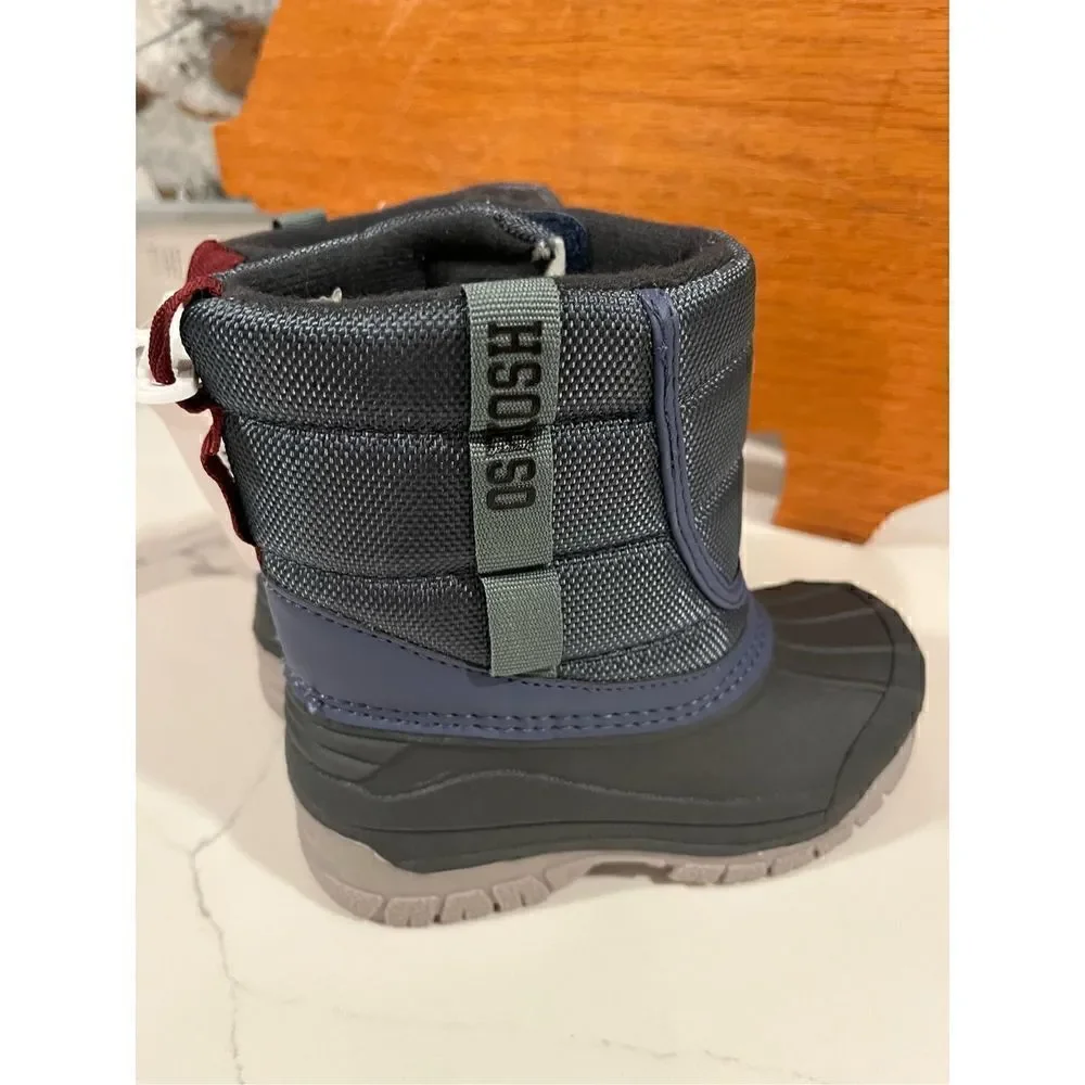 NWT OshKosh B’gosh Boys Splash Snow Boots Sz 8 Blue Black
